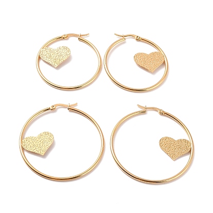 Вакуумное покрытие pvd 201 асимметричные серьги в форме сердца из нержавеющей стали с 304 булавкой из нержавеющей стали для женщин