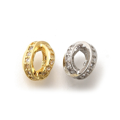 Латунные микропаве из прозрачного кубического циркония, долговечный, без свинца и без кадмия