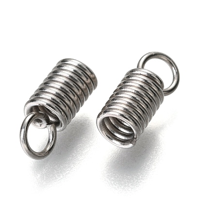 304 Stainless Steel Terminators, Coil Cord Ends