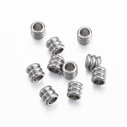 316 Stainless Steel Spacer Beads, Column