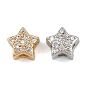 Латунные микропаве прозрачные многонитевые звенья из циркония, звезда