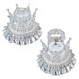 Plastic Rhinestone Ring Boxes, Crown