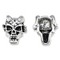 Tibetan Style Alloy Beads, Cadmium Free & Lead Free, Skull
