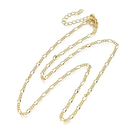 Колье-цепочки из латуни Фигаро, без свинца и без кадмия, долговечный, стойки покрытие