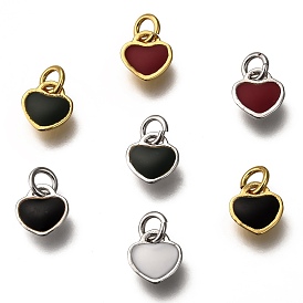 Эмаль латунные брелоки, долговечный, сердце