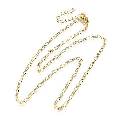 Колье-цепочки из латуни Фигаро, без свинца и без кадмия, долговечный, стойки покрытие