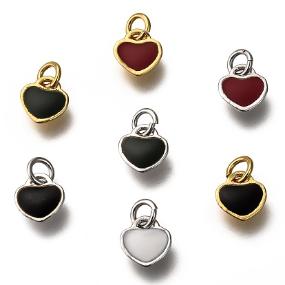 Эмаль латунные брелоки, долговечный, сердце