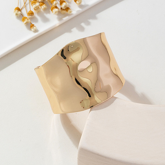 Сплав широкая полоса браслеты, шарнирные браслеты для женщин