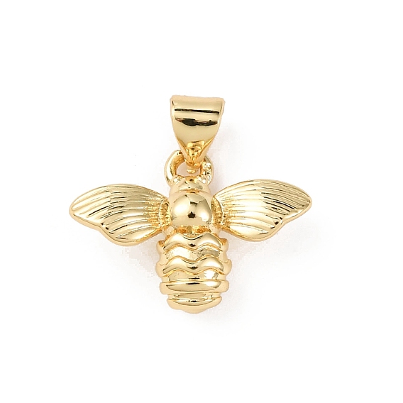 Латунные подвески, Пчелы, стойки покрытие, долговечный, без свинца и без кадмия
