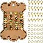 DIY Necklace Making Kits, 1M Handmade Brass Enamel Soldered Link Chains, with Card Paper, Daisy, 20Pcs Lobster Claw Clasps & 20Pcs Jump Rings