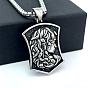 Мифические греческие 304 готические подвески-ожерелья из нержавеющей стали с изображением Медузы для мужчин и женщин, модные украшения