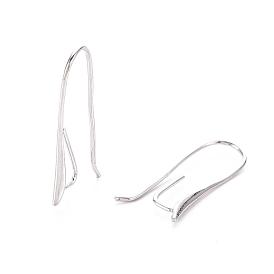 Crochets d'oreille en laiton, fil d'oreille, plaqué longue durée, sans nickel