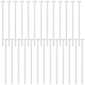 925 булавки с плоской головкой из стерлингового серебра