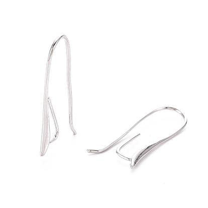 Crochets d'oreille en laiton, fil d'oreille, plaqué longue durée, sans nickel
