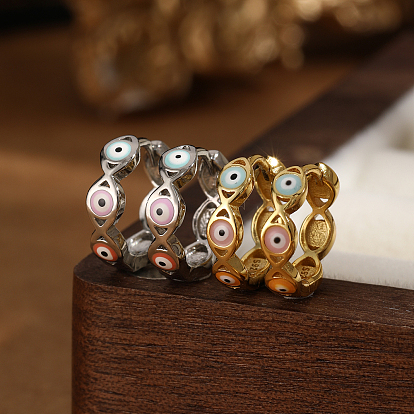 S925 Silver Devil Eye Enamel Ear Cuff Earrings Creative Personality