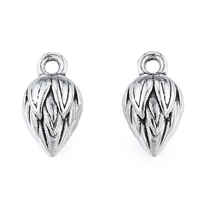 Tibetan Style Alloy Charms, Cadmium Free & Lead Free, Flower