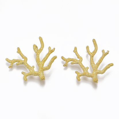 Brass Links/Connectors, Nickel Free, Coral