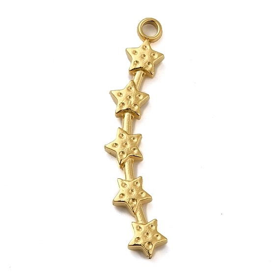 304 Stainless Steel Pendant Rhinestone Settings, Star Charms