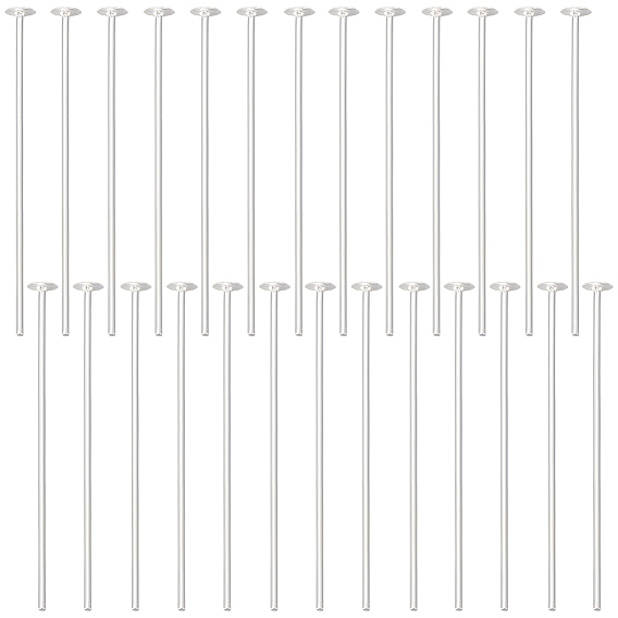 925 булавки с плоской головкой из стерлингового серебра