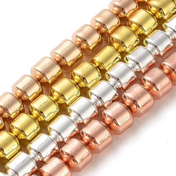 Гальванические нити из синтетических немагнитных гематитовых бусин, колонка