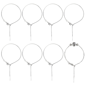 12шт. 1мм латунные цепочки с регулируемым ползунком