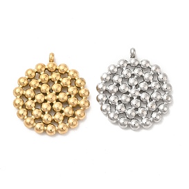 Ионное покрытие (ip) 304 подвески из нержавеющей стали, плоский круглый шарм