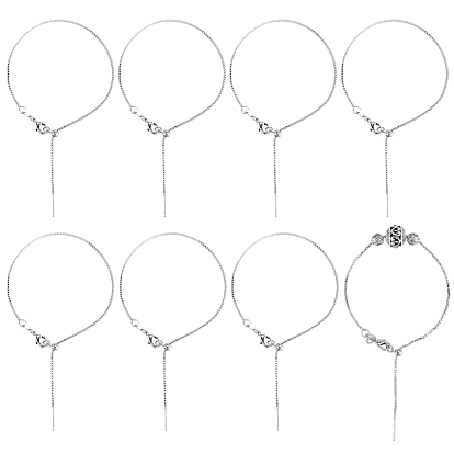 12шт. 1мм латунные цепочки с регулируемым ползунком