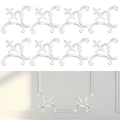 Аппликация, вырезанная из смолы, неокрашенная накладка мебель украшения дома, цветок