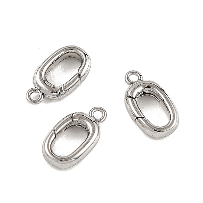 Shegrace Messing-Federtorringe, ellipsenförmige, Cadmiumfrei und Nickel frei und Bleifrei, mit Schleife