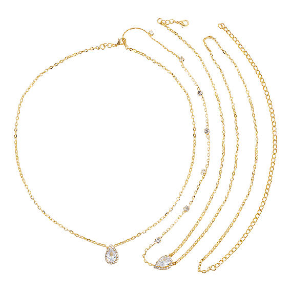 1ПК прозрачный кубический цирконий каплевидный фон ожерелье цепь для тела, кулон из сплава с кисточками, украшение для тела для женщин, платье с открытой спиной и открытыми плечами