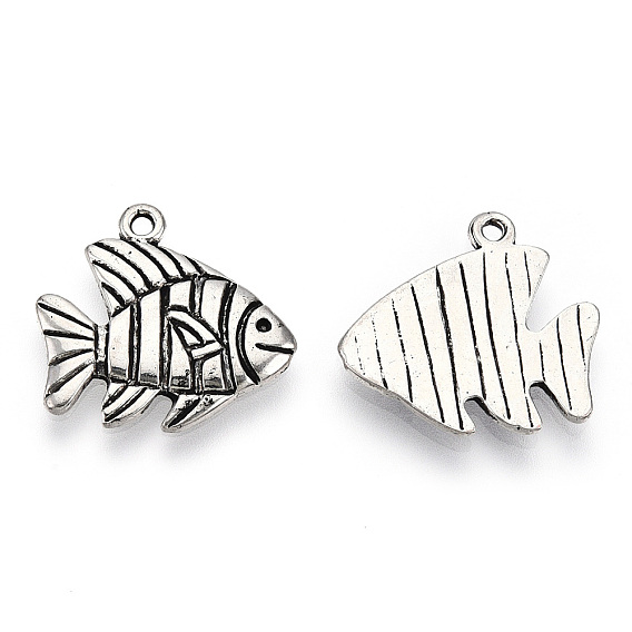 Сплавочные подвески тибетского стиля, без кадмия и без свинца, рыбы прелести