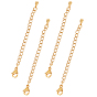 304 Stainless Steel Chain Extender, with Lobster Claw Clasps and Bead Tips