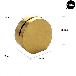 Brass Place Card Holder, for Wedding Decoration, Flat Round