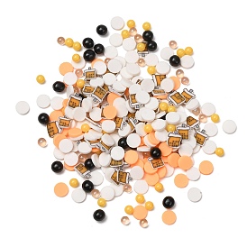 Handmade Polymer Clay Cabochons & Plastic Beads, Polymer Clay Slices for Resin Crafts & DIY Projects, Mixed Shapes