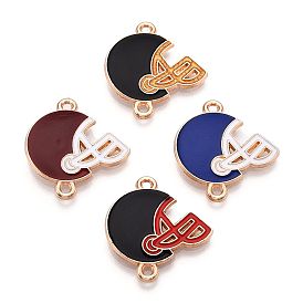 Коннекторы сплавочной эмали, без свинца и без кадмия, бейсбольный шлем, золотые