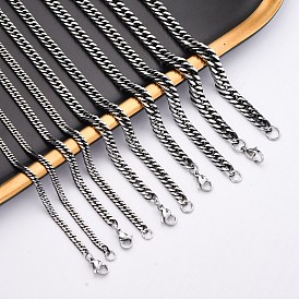 201 из нержавеющей стали витой цепочки ожерелья