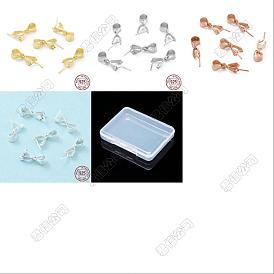 8 Stück 4 Farben 925 Sterlingsilber-Eispick-Klemmösen