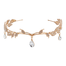 Резинки для волос со стразами в форме капли, аксессуары для волос для женщин девушка