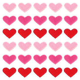 60 шт 3 цвета компьютеризированная вышивка ткань утюг / пришивание заплат, аксессуары для костюма, сердце