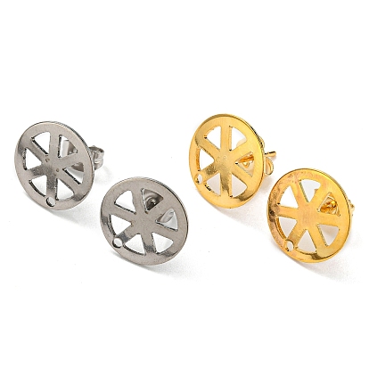 201 Выводы серьги из нержавеющей стали шпилька, с 304 штифтом и отверстием из нержавеющей стали и фрикционными ушными гайками, полые плоские круглые