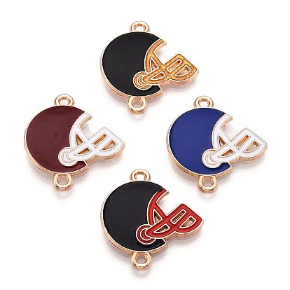 Коннекторы сплавочной эмали, без свинца и без кадмия, бейсбольный шлем, золотые