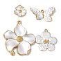 304 Stainless Steel Enamel Pendants, Golden