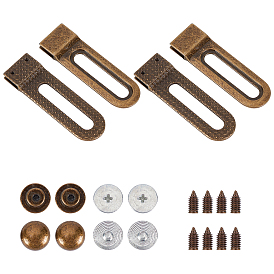 CHGCRAFT 1 Set Aluminium Alloy Slider, for Bag Straps Replacement Accessories