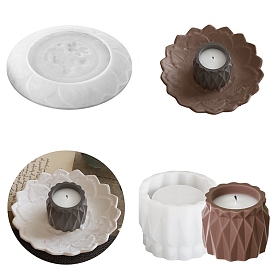 Силиконовые формы, формы для подсвечников, формы для литья гипсовой смолы, белые