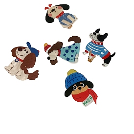 Акриловая крокодил заколки, собака, заколка для волос без следов челки для женщин и девочек