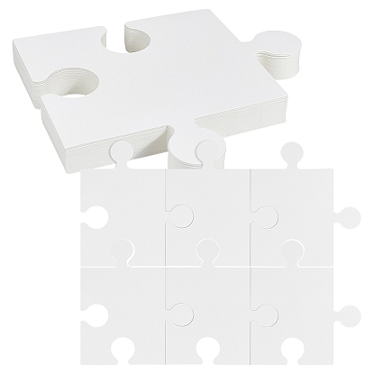 Самодельные картонные пазлы без рисунка, для детей и взрослых