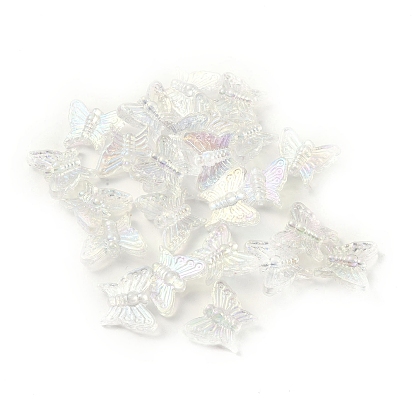 Прозрачные акриловые бусины, бабочка