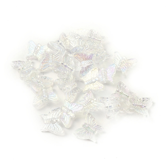 Прозрачные акриловые бусины, бабочка