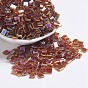 MIYUKI TILA Beads, Japanese Seed Beads, 2-Hole, Transparent Colours AB