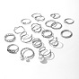 Retro Ring Set with Geometric Water Drop Joint Knuckle Ring (RMC-FBA-250)